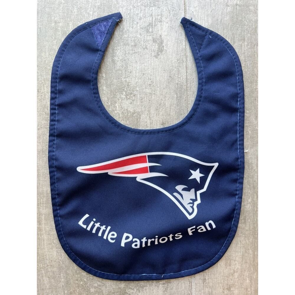 New England Patriots Little Patriots Fan Baby Bib Drool Bandana Boston NEW